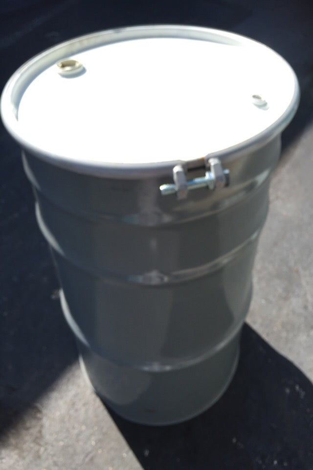 New 55 Gallon Seamless Stainless-Steel Drum – 316ss, Open Top & Food Grade