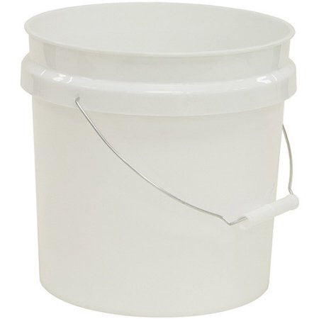 2 Gallon Gray Plastic Bucket